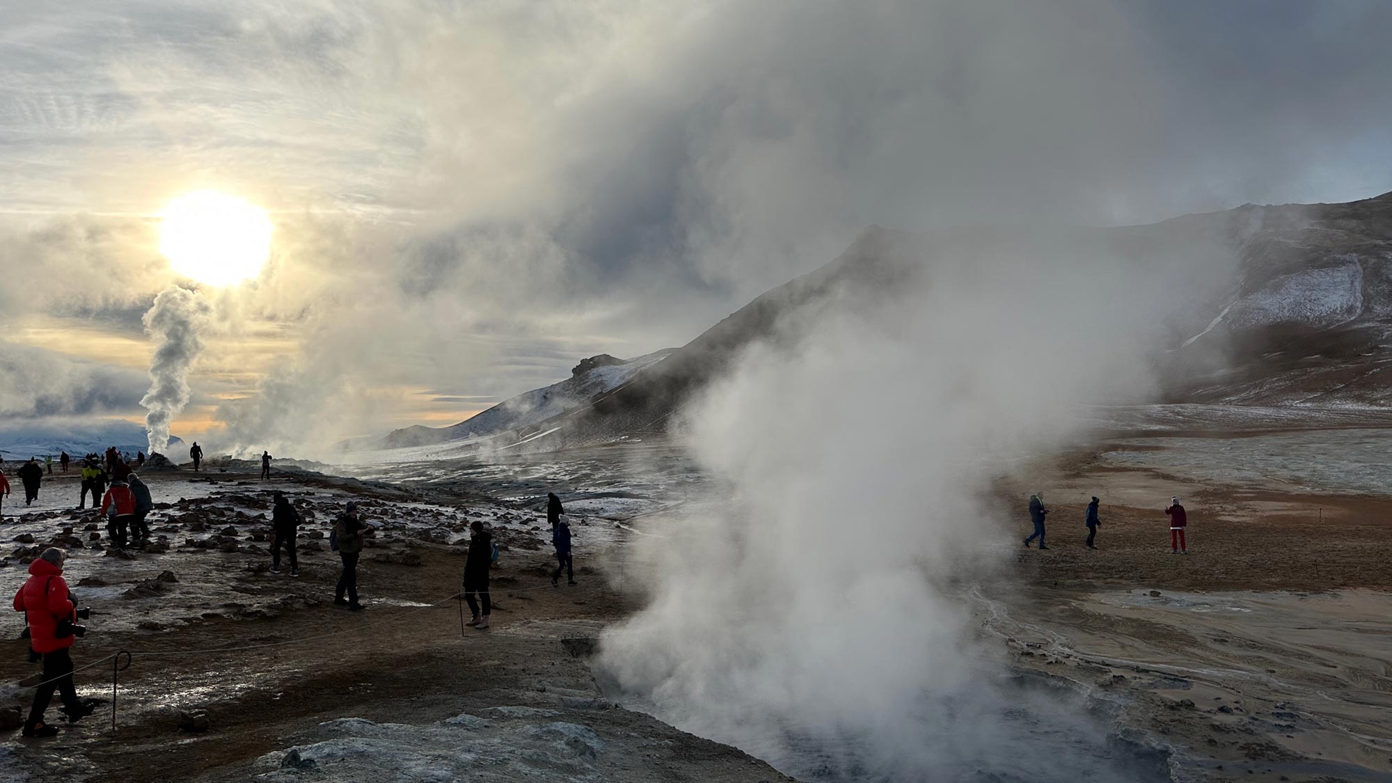 Geotermální aktivity na Islandu